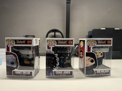 Funko Pop! Rocks, Slipknot, Sid Wilson #179, Craig Jones #178, Corey Taylor #177
