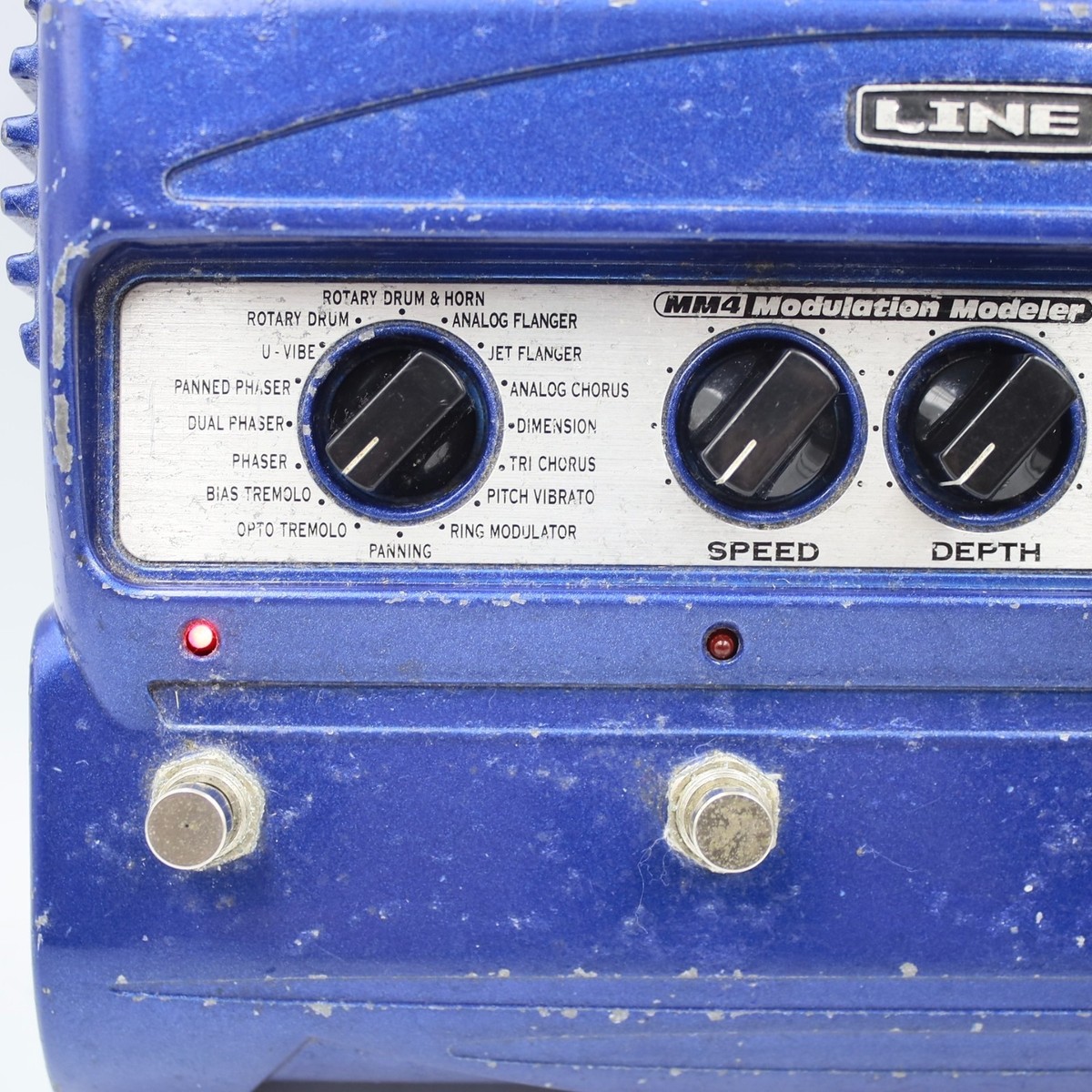 Line6 MM4 Modulation Modeler With Power Supply Guitar Effect