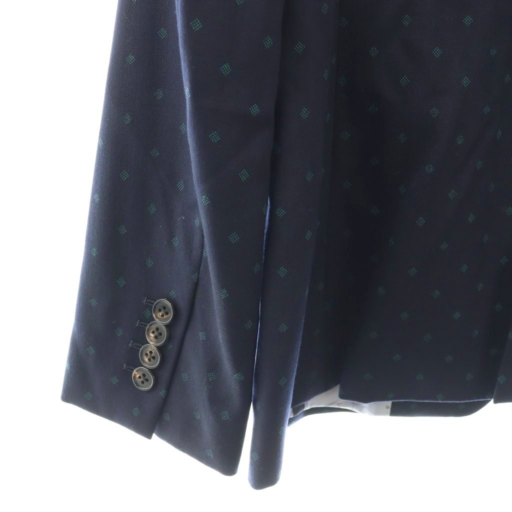 Paul Smith all-over pattern tailored jacket Navy … - image 4