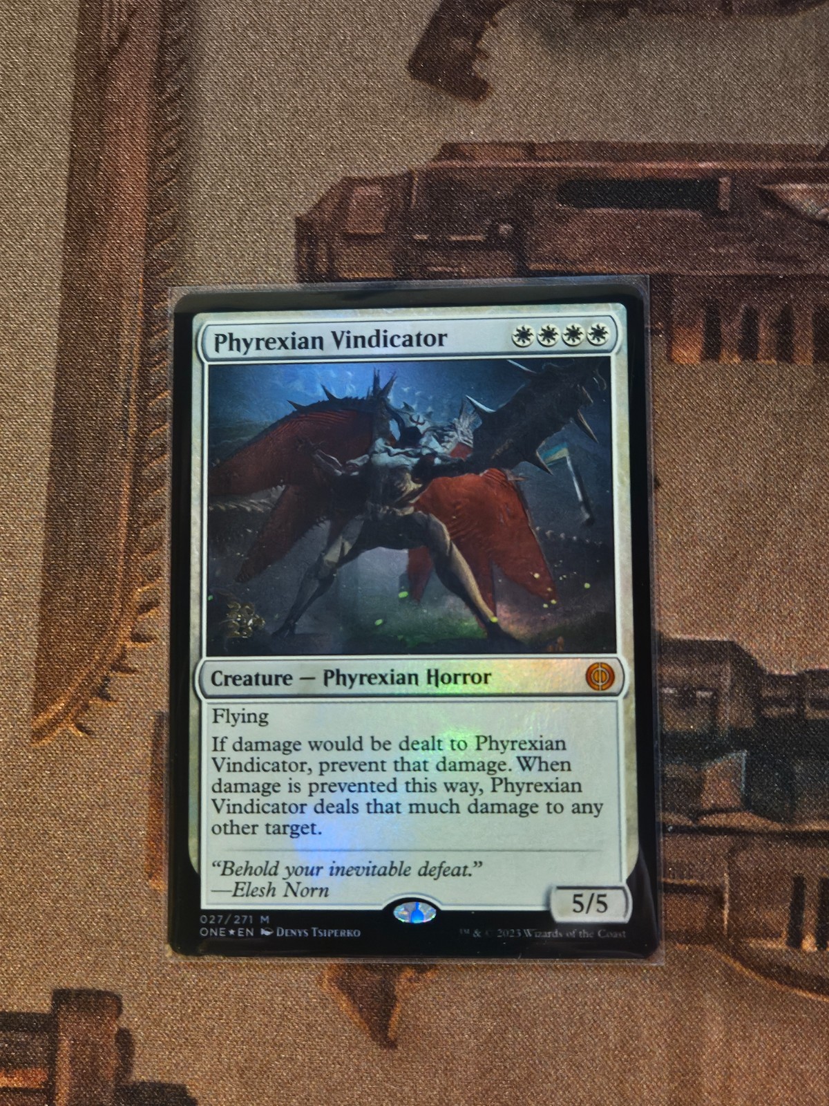 Phyrexian Vindicator Phyrexia: All Will Be One Prerelease Foil