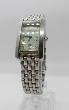 Vintage Emporio Armani 0102 20mm Silver Tone Quartz Wrist Watch