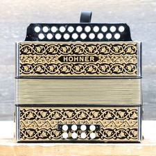 Hohner Vienna Model 2915 G-C 2-Row 8-Bass 21-Treble Button Diatonic Accordion