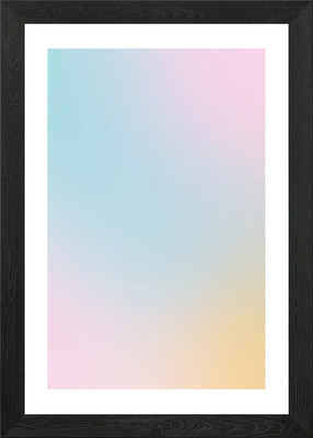 Pastel Gradient Background Framed Wall Art Poster Canvas Print Picture