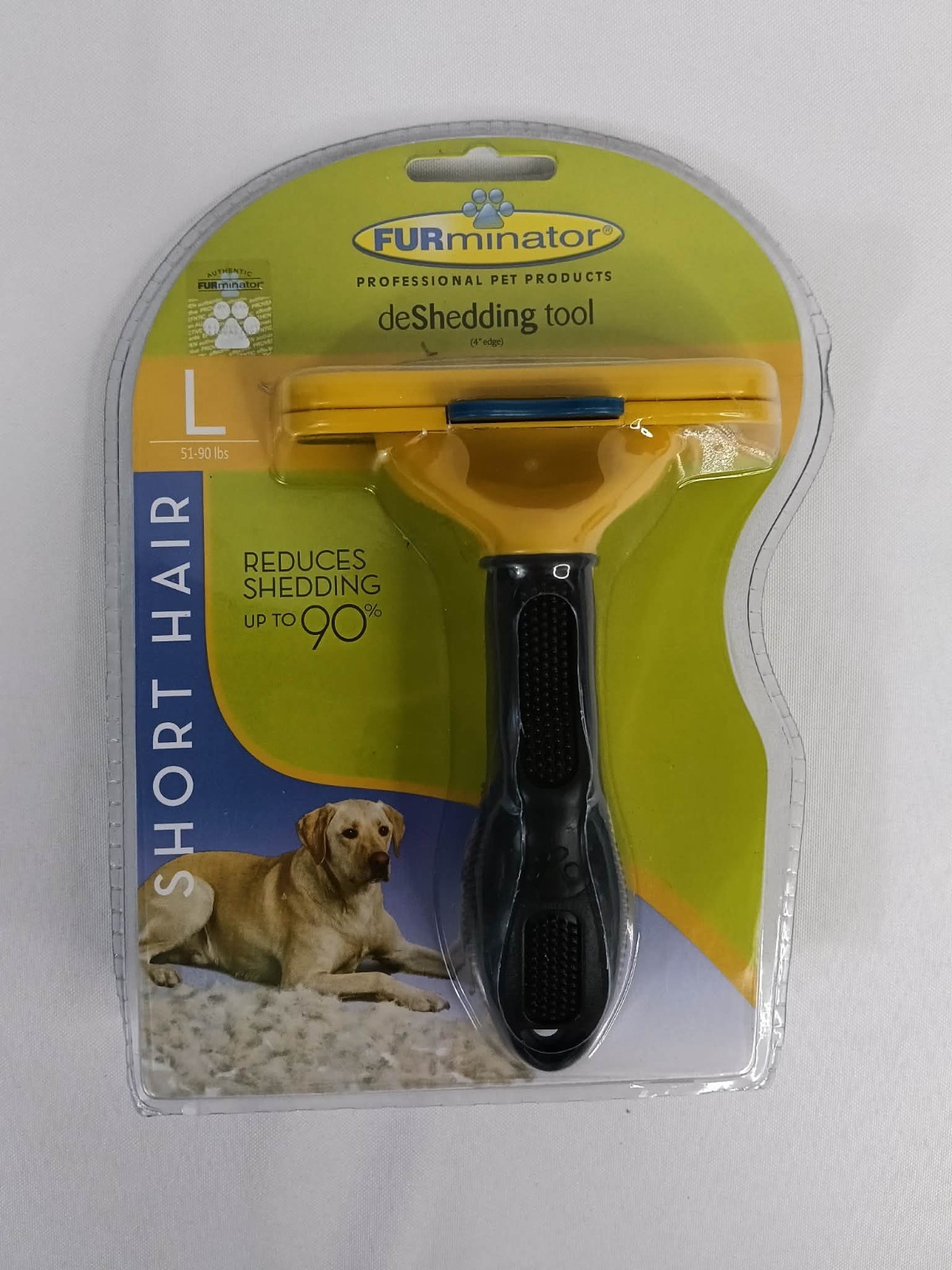 FURminator deShedding Tool with 4 Edge for Large Dogs 51-90 