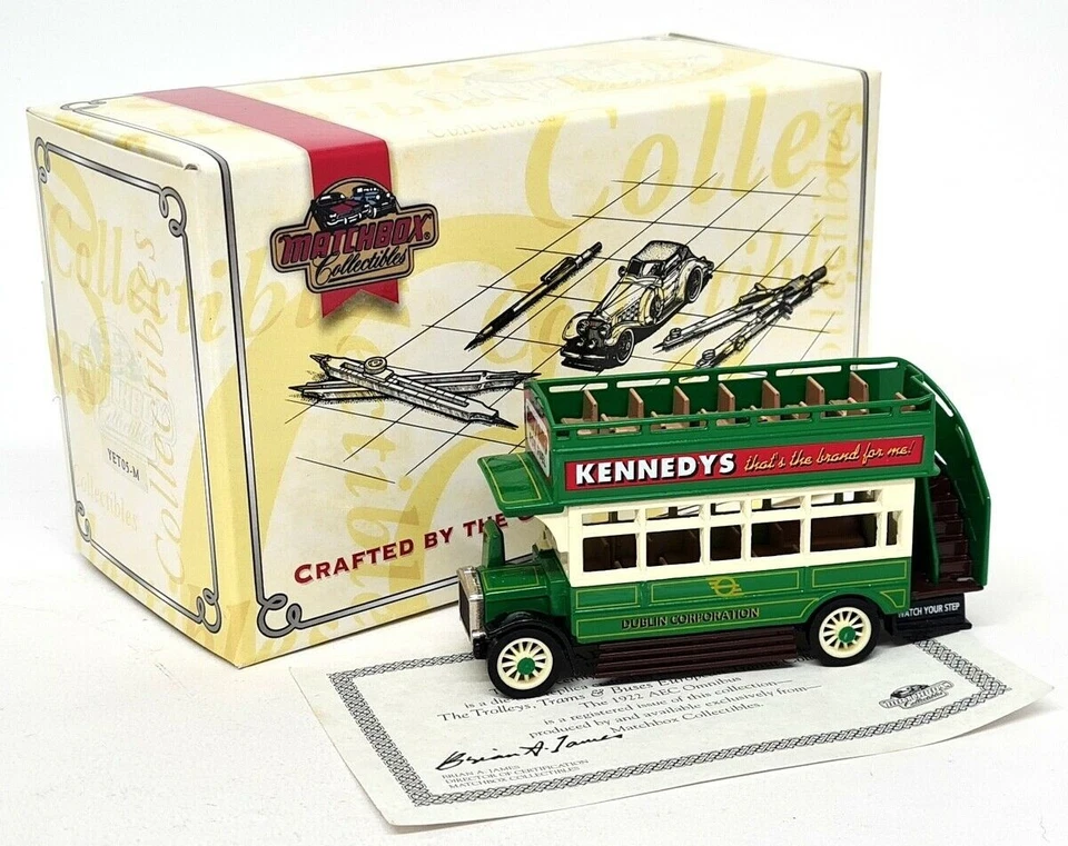 Matchbox Yesteryear - YET05-M 1922 AEC Omnibus Dublin Eire Diecast Model - Image 2 of 4