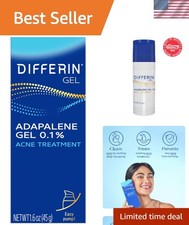 Gentle Acne Treatment Gel with 0.1 Adapalene - Non-Comedogenic Fragrance-Free