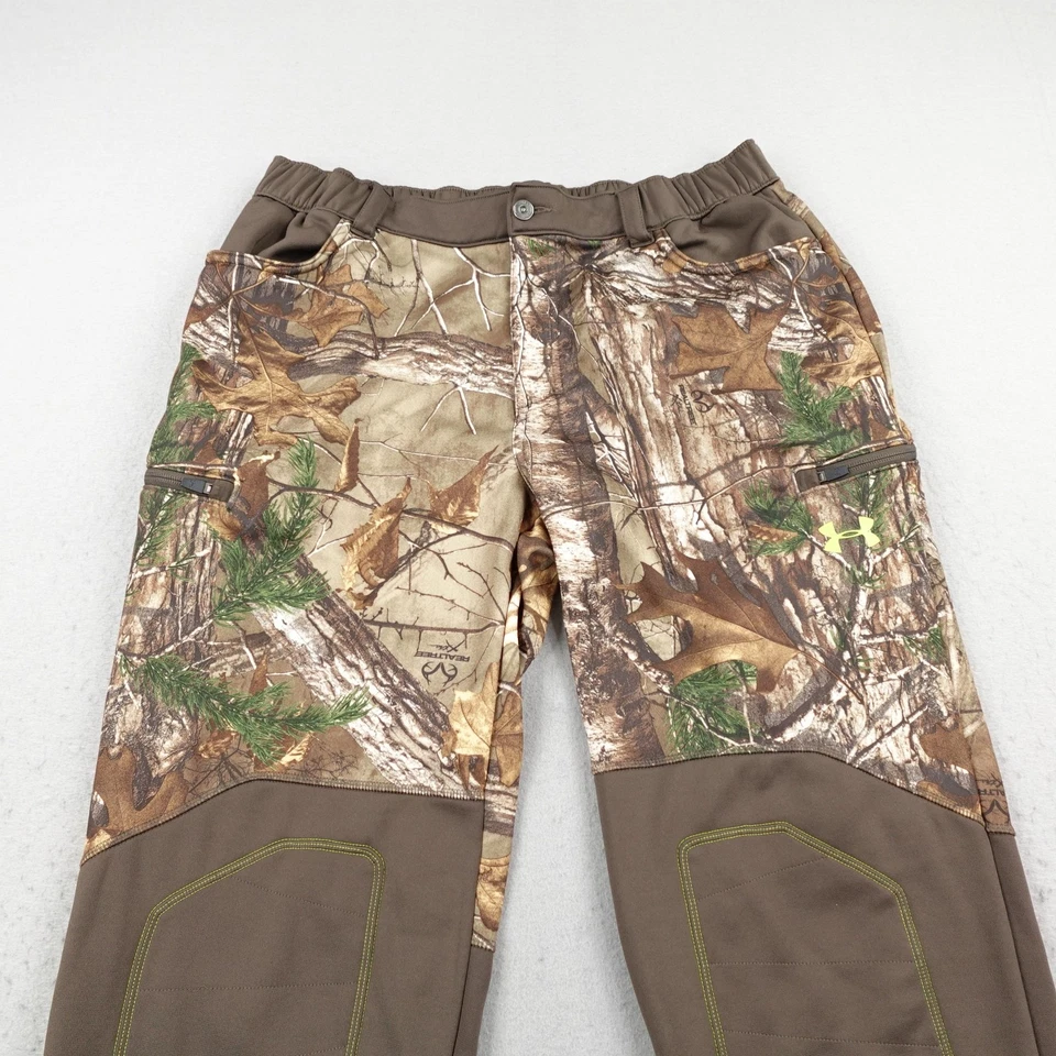 Under Armour Pants Mens XL Realtree Xtra Camo Scent Control Hunting Fleece Lined - Image 2 of 4