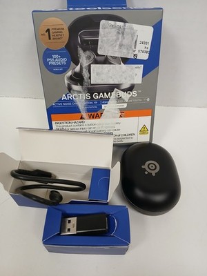 Steelseries Arctis Gamebuds True Wireless Noise Cancelling Gaming Earbuds, Black