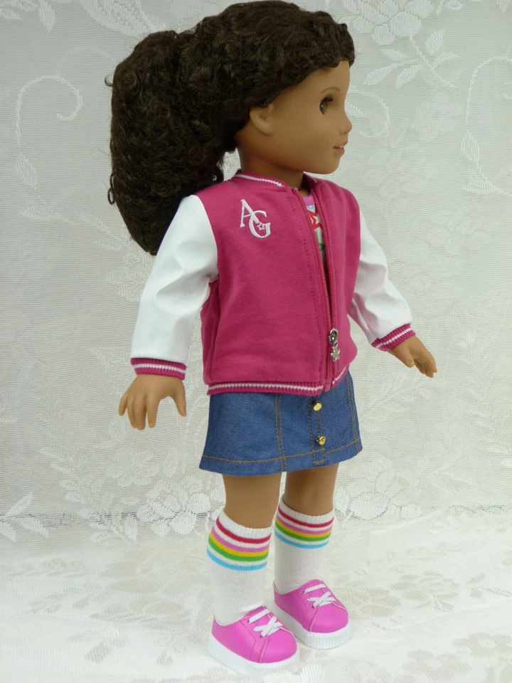 New Star Squad Outfit Truly Me American Girl Doll Skirt Shoe Jacket Meet Clothes - Image 3 of 4