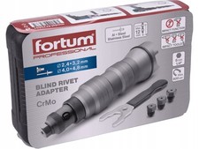 FORTUM Rivet Gun Adapter for Drill 2.4?4.8mm Professional Kit Case
