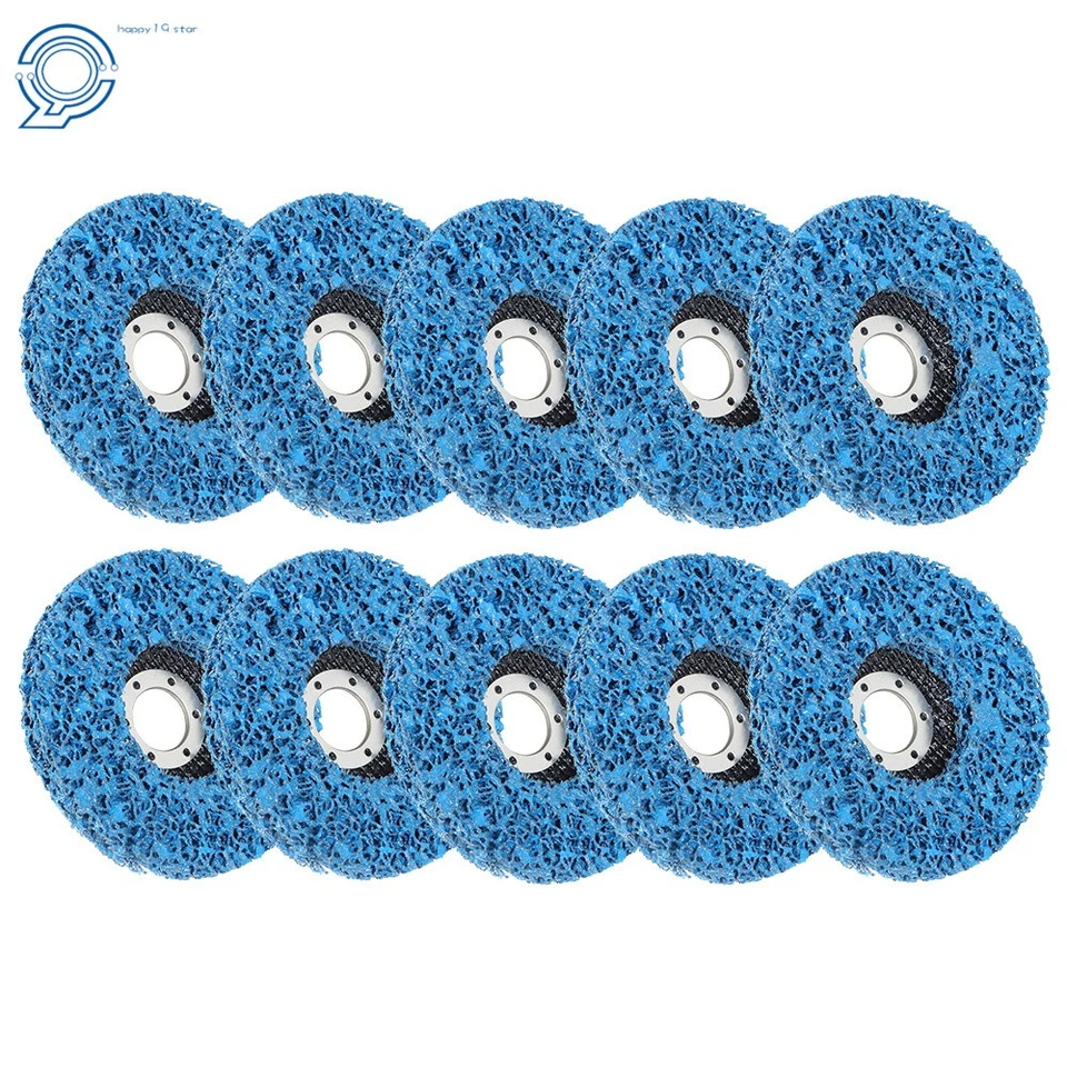 10 x 4,5''x7/8" tira de polietileno rueda pintura eliminación de óxido limpio para amoladora angular Foto 2 de 4