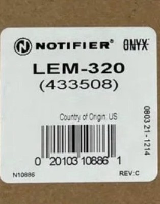 NEW NOTIFIER LEM-320 LOOP EXPANSION CARD LOOP SECONDARY CARD FREE SHIPPING