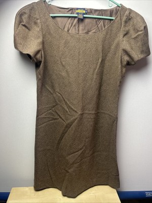 Ralph Lauren Women s  Rugby  Tag Dress Size 8 Brown Used Nice Condition