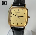 Seiko Dolce 5E31-5A80 [US Stock] Vintage 1982 Gold Quartz Mens Watch JP *N.Mint