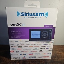 SiriusXM Onyx EZ Satellite Radio Dock  Play w/ Home Kit XEZ1H1 New Open Box