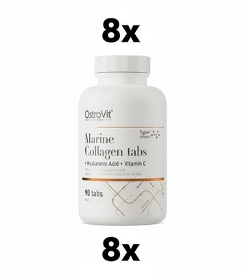 OstroVit Marine Collagen mit Hyaluronsäure und Vitamin C, 8 x 90 Tabletten
