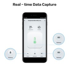 WiFi Thermometer Hygrometer Smart Temperature Humidity Sensor With App Alert