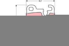 TRW Bremsbeläge Satz Hinten für BMW 6 Coupe (E24) 5 Limousine (E12) GDB259