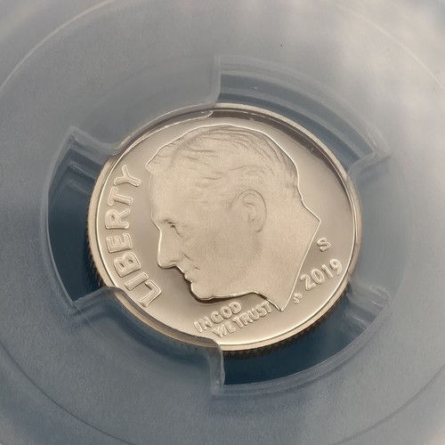 Set nascita 2019-S Roosevelt Dime 10C PCGS PR 70 DCAM - primo colpo - Foto 3 di 6
