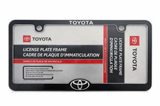 Toyota Black Metal License Plate Frame