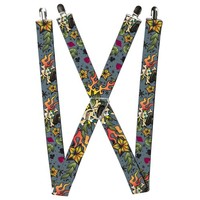 Buckle-Down Suspenders, Death Or Glory Close Up Gray 1.5-Inch Wide R (Us Import)