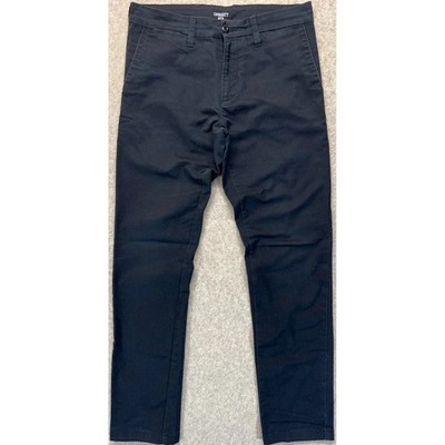 Carhartt WIP Sid Pant Black Slim Taper Chino Pants Men s 32x32