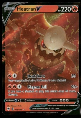 Heatran V SWSH10: Astral Radiance 025/189 Pokemon TCG