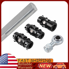 Steering Box U Joint 36 Steel Steering Shaft 34 Support Bearing Gm Black