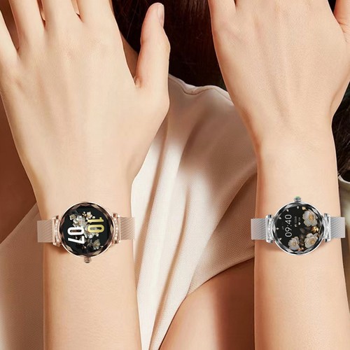 Reloj inteligente para mujer de 1,19 pulgadas con estrás reloj inteligente llamar IP68 - Imagen 5 de 12