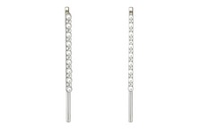 Vintage 6 Silver Tone Faux Pearl Rhinestone Hair Pins Set of 2
