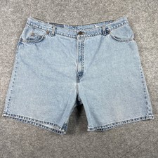 VTG Levis Shorts Womens 22 (Fits 38) Blue 922 Tapered Fit Orange Tab Made in USA