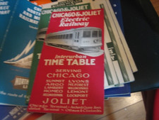 Chicago & Joliet Electric Railway Interurban Timetable - 5/15/1927