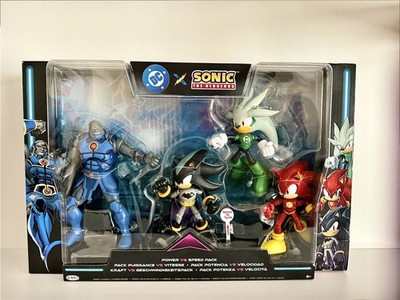 Sonic The Hedgehog x DC Power Vs Speed 4-Pack Darkseid Batman Flash Green Lntrn 