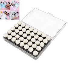 40 PCS Finger Sponge Painting Set Daubers With Storage Box Art Ink Crafts