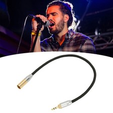 3.5mm Male to Mini XLR 3pin Cable Professional Gold Plated 3.5mm to Mini XLR