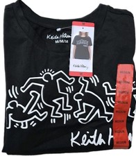 Keith Haring New-York Designer Hip-Hop Dance Cotton T-Shirt UK Size M 12-14 BNWT