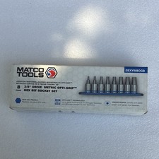 Matco Tools 8 Piece 38 Drive Metric Opti-grip Hex Bit Socket Set