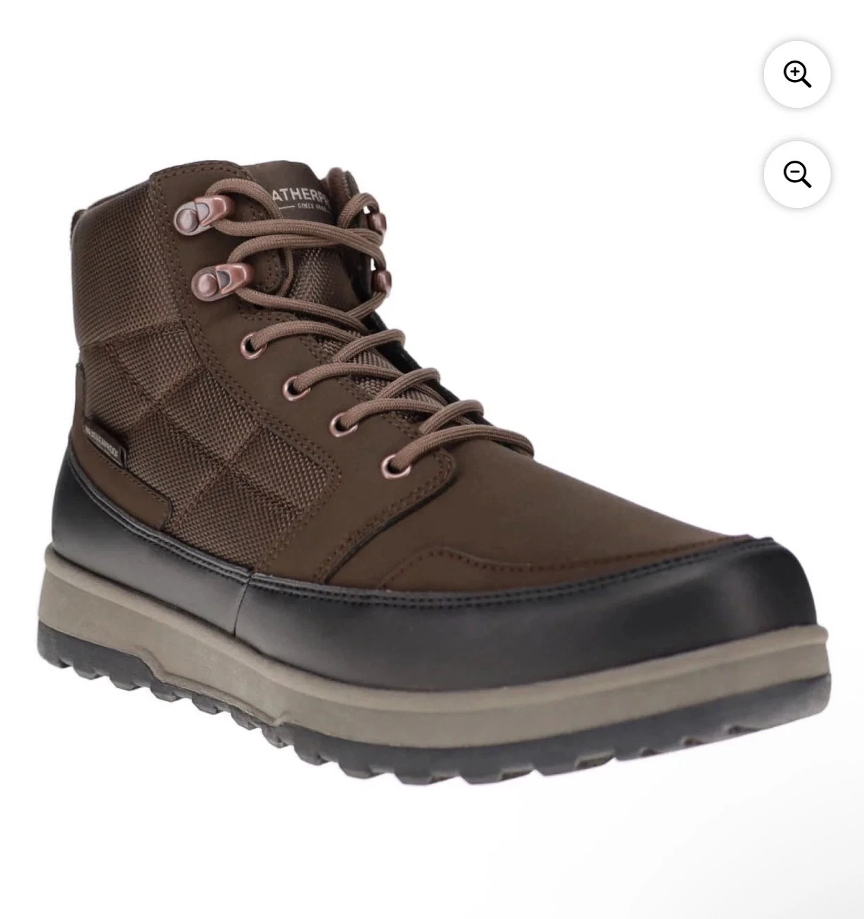 NEW Weatherproof Jenkins Boot Men's Size 10 Brown Memory Foam