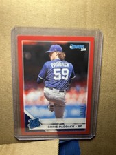 Panini 2019 Donruss Rated Rookies Chris Paddack #253 Red /99 RC