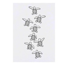 'Baby Sea Turtles' Temporary Tattoos / Transfers TO00029499 