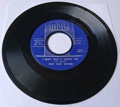 The Van Dykes - I Won't Hold It Against You / No Man Is An Island