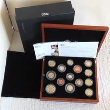 2020 UK ROYAL MINT 13 COIN PREMIUM PROOF COIN SET   - complete