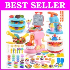 Pretend Play Kitchen Set - Ice Cream/Cake/Noodle Toys