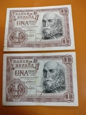 BILLETES DE UNA PESETA 1953 SERIE CORRELATIVA