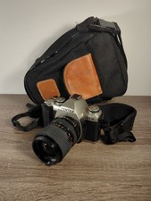 Pentax ZX-M 35mm Film Camera W/ Auto Zoom 1:3.5-4.5 35-70mm Lens Tested