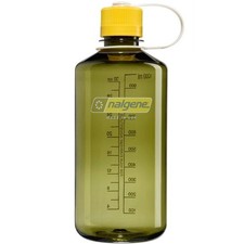 Nalgene 32oz Narrow Mouth (Oil Green) Freesia Cap Sustain BPA Free Water Bottle