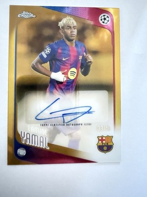 Topps UCC Chrome 2025/2026 Lamine Yamal Auto 03/50 Fc Barcelona