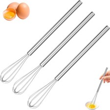 Schneebesen Klein, Mini Schneebesen Set 3er Pack, Rührbesen Edelstahl, 