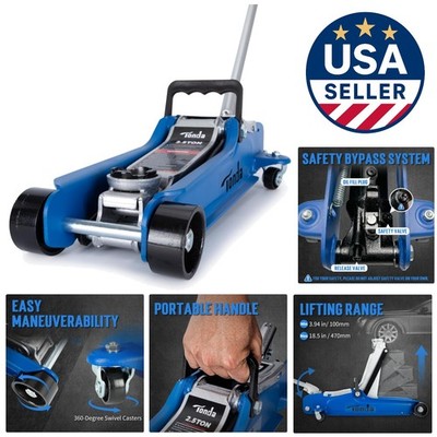 Elegant Low Profile Car Jack - 2.5 Ton Hydraulic Trolley, Lifts 3.35'' to 14.57''