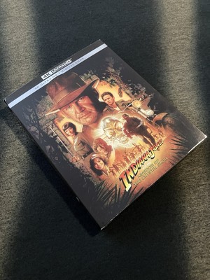 iNDiANA JoNeS KiNgDoM of The CRysTaL sKuLL: 4K+d/c w/  NR-MiNT  Slipcover NeW 